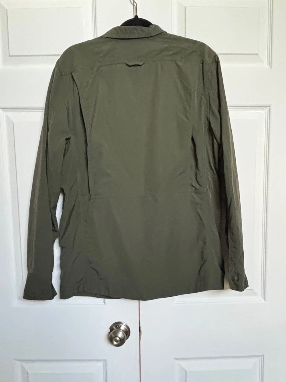 Eddie Bauer Travex Men’s M Olive Utility Outdoor Jacket Nylon Full Zip